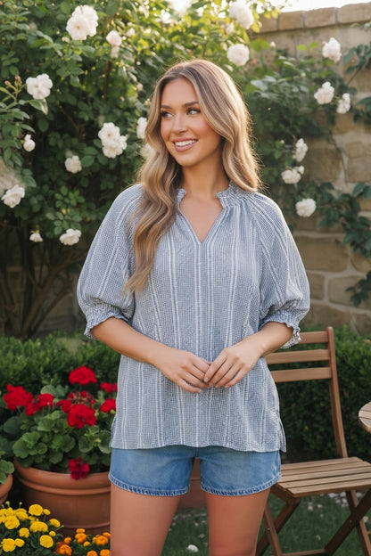 Easy Does It Puff Sleeve Blouse